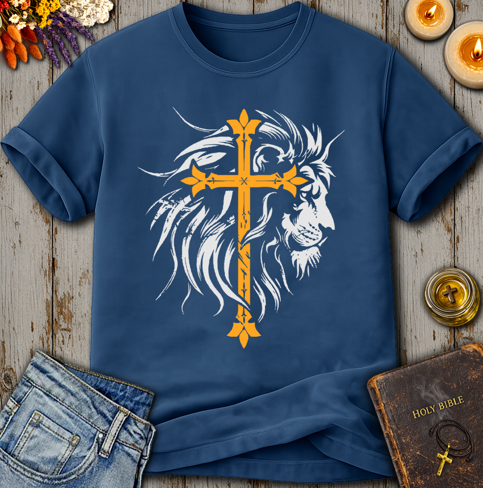 Lion And Cross T-Shirt