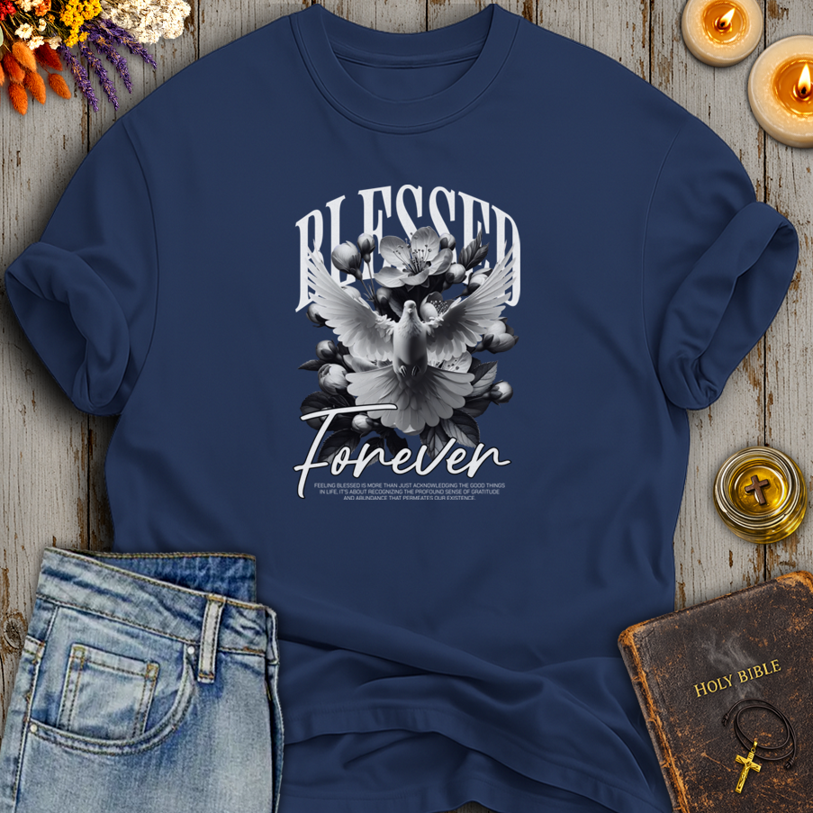 Blessed Forever Dove Floral T-Shirt