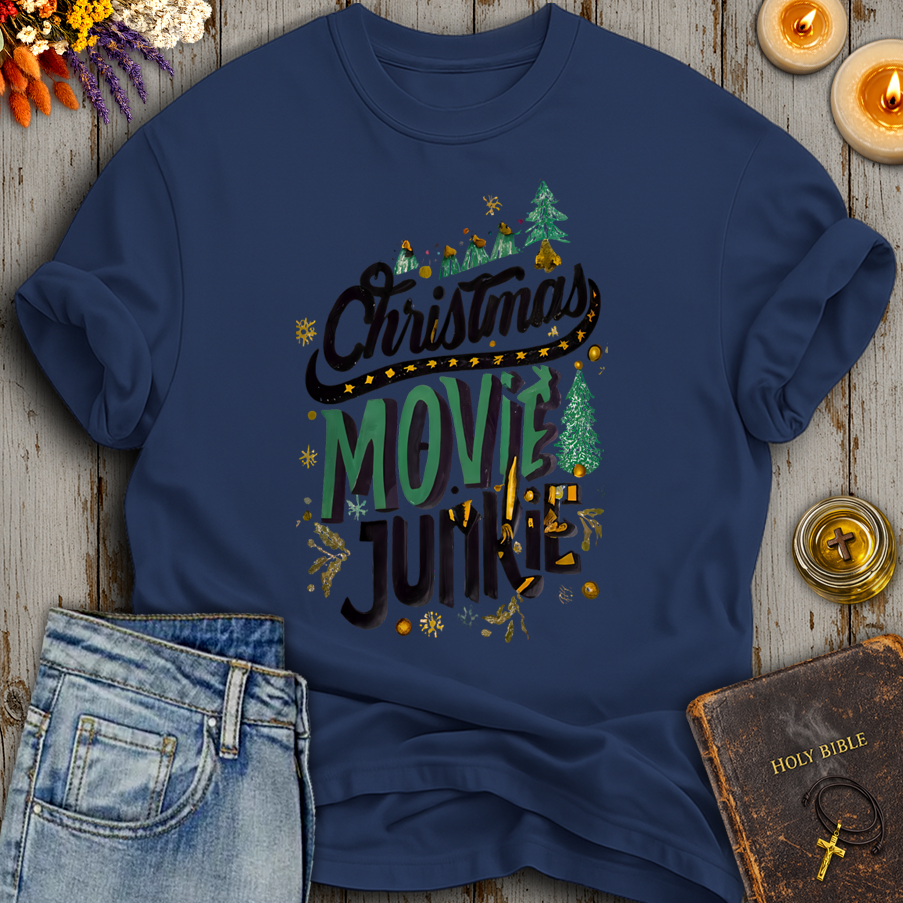 Christmas Movie Junkie T-Shirt