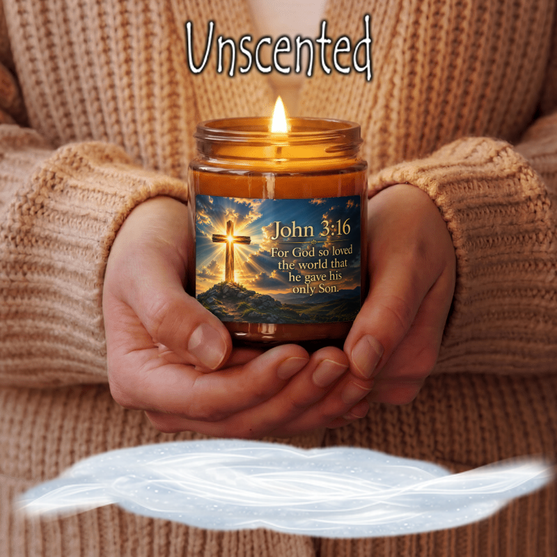 God So Loved The World John 3:16 Candle
