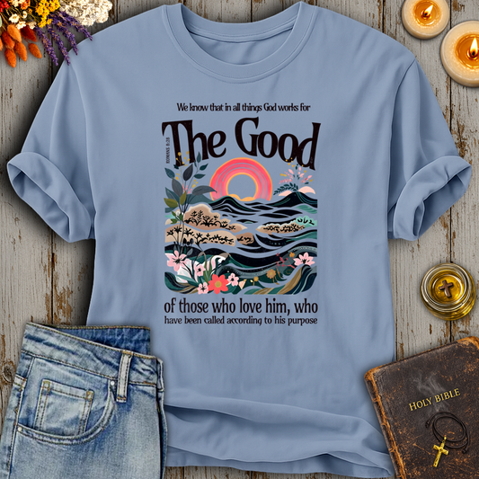 Romans 8:28 God Works T-Shirt