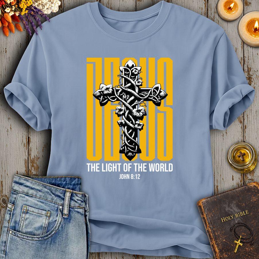 Jesus Light Of The World John 8:12 T-Shirt
